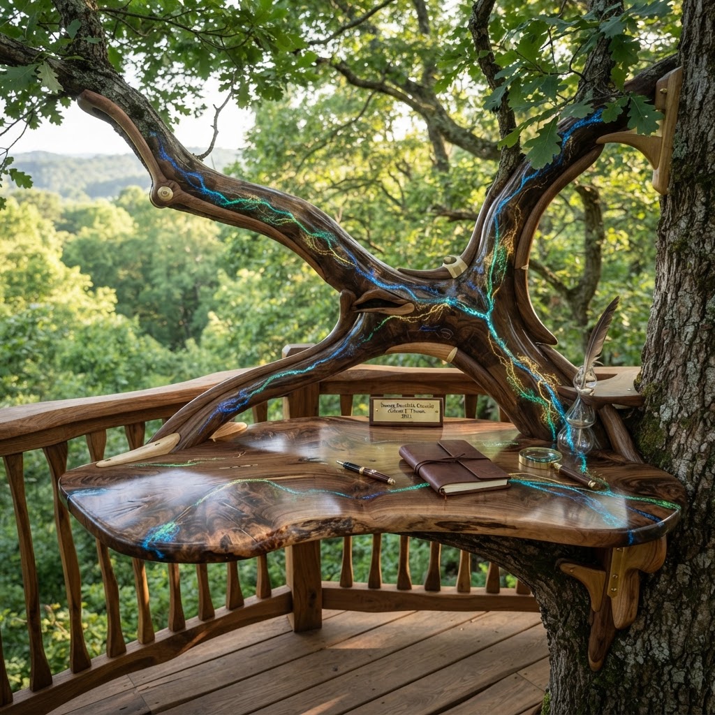 Bespoke Treetop Dendritic Mycelium-Infused Phyto-Spectral Sap-Flow Canopy Aurora-Vane Writing Console