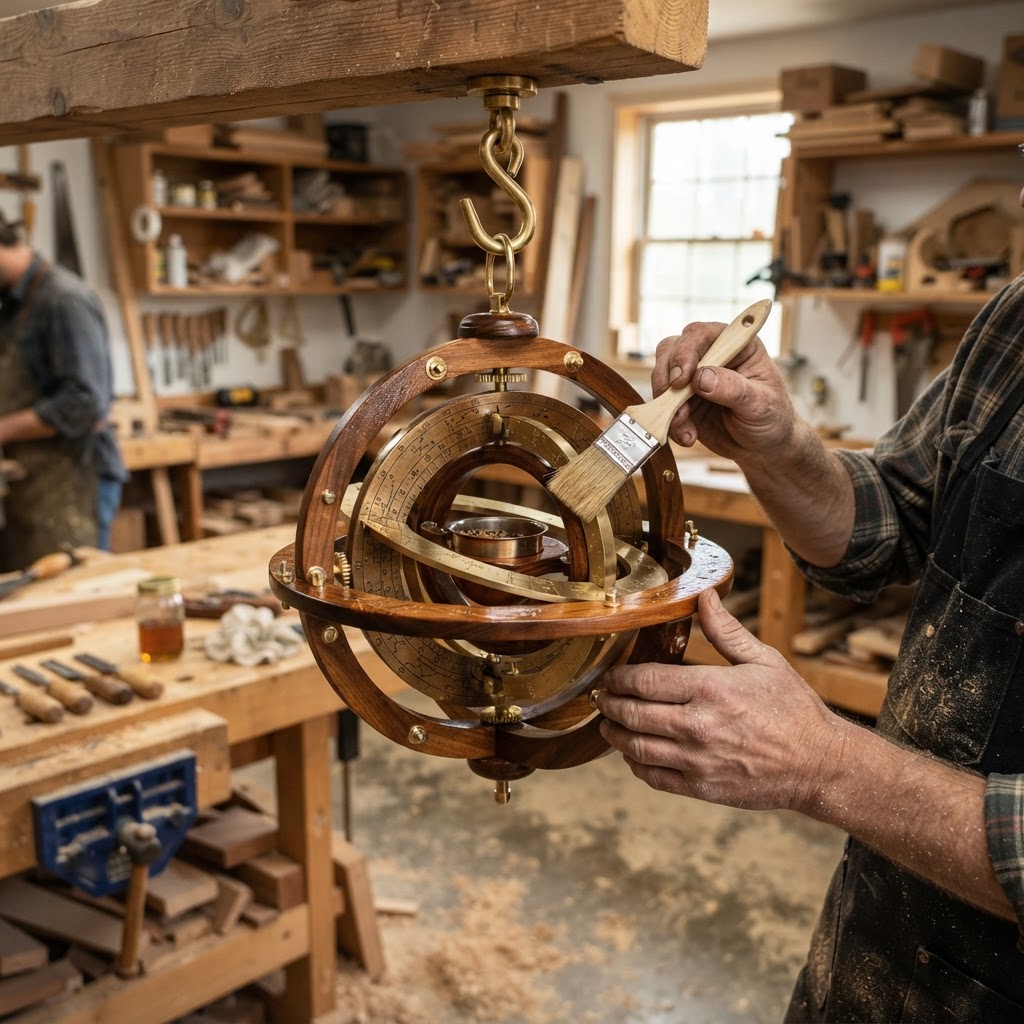 Astronomical Astrolabe Orbital Bird Feeder — step 4