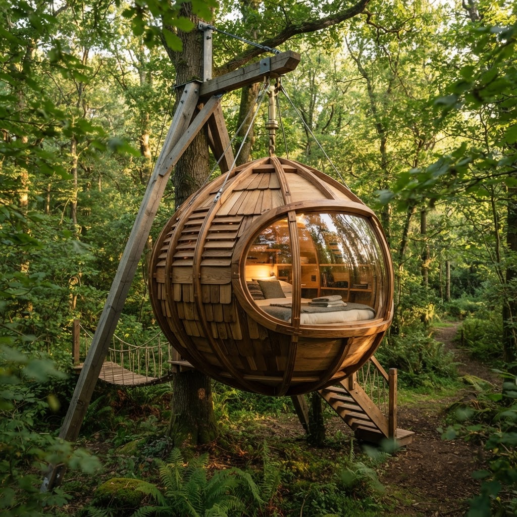 Kinetic Ovoid Canopy Wind-Spinner Suite