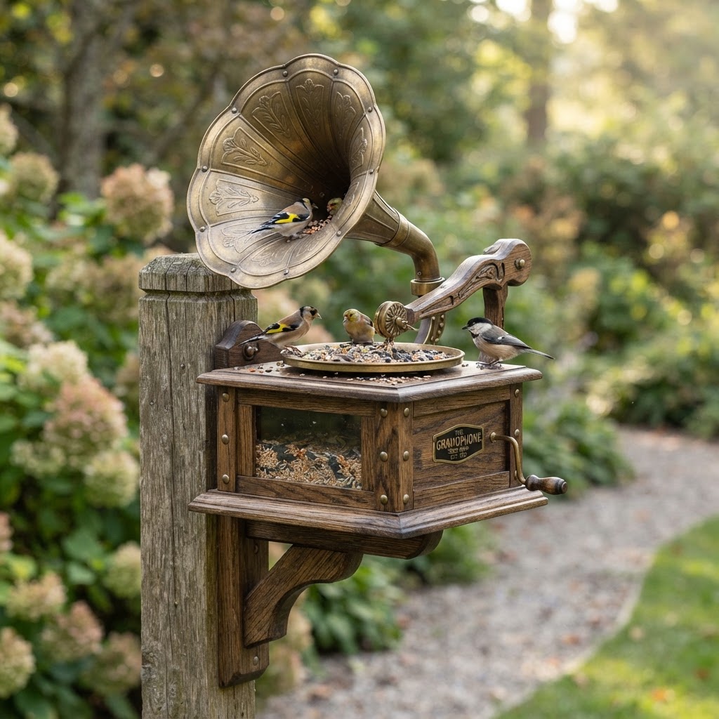 Vintage Phonograph Gramophone Seed Horn