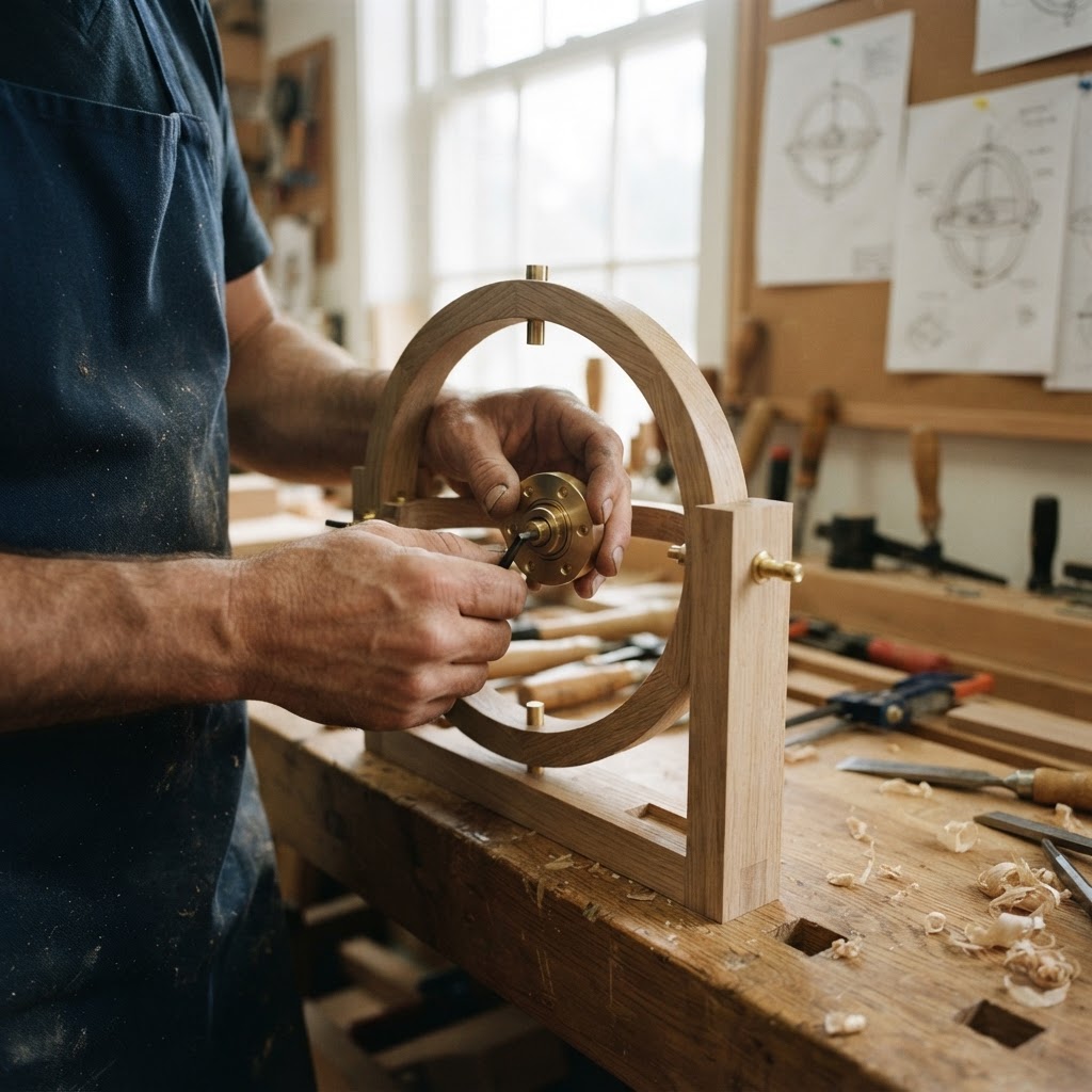 Arboreal Equilibrium Gyroscopic Compass Bench — step 2