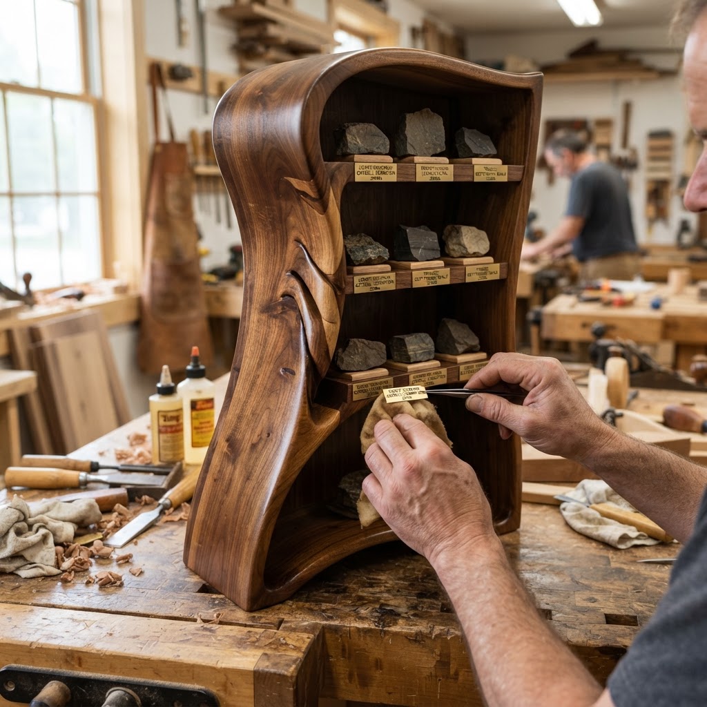 Bespoke Treetop Dendritic Geologic Stratigraphy Cabinet — step 4