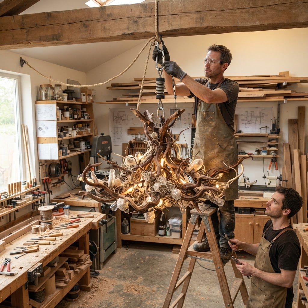 Bespoke Treetop Dendritic Mycelium-Infused Phyto-Volumetric Canopy Aerosol-Capture Chandelier — step 4