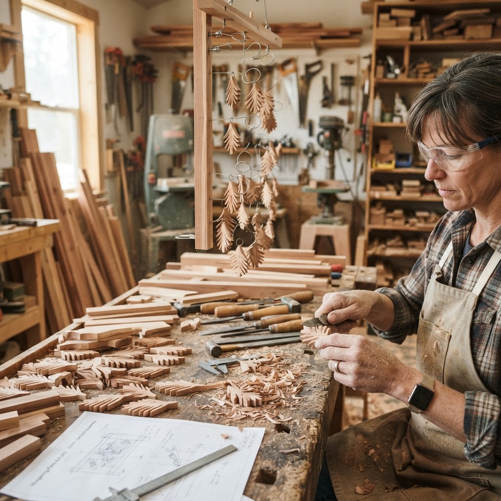 Whispering Pines Kinetic Sculpture Balcony — step 2