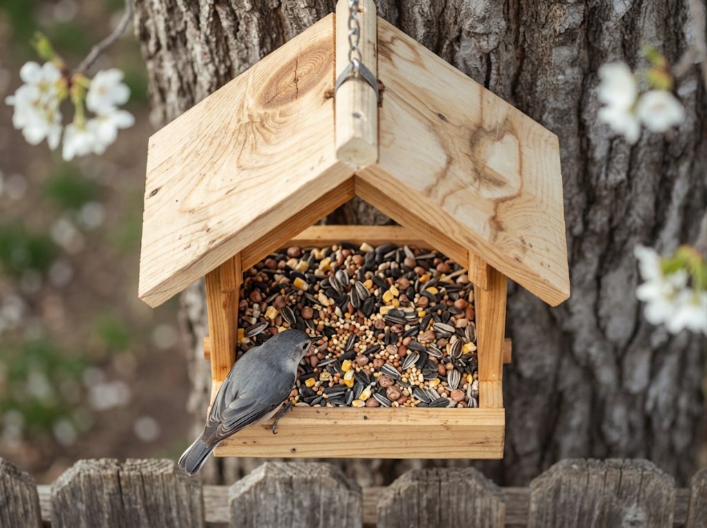 How to Build a Rustic Wooden Bird Feeder — step 3