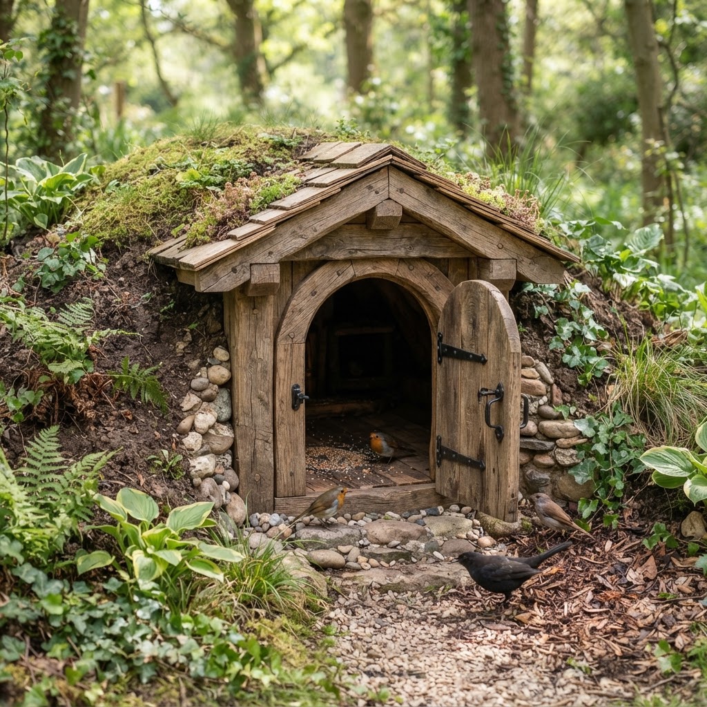 Subterranean Root-Cellar Inspired Earth-Sheltered Seed Bunker