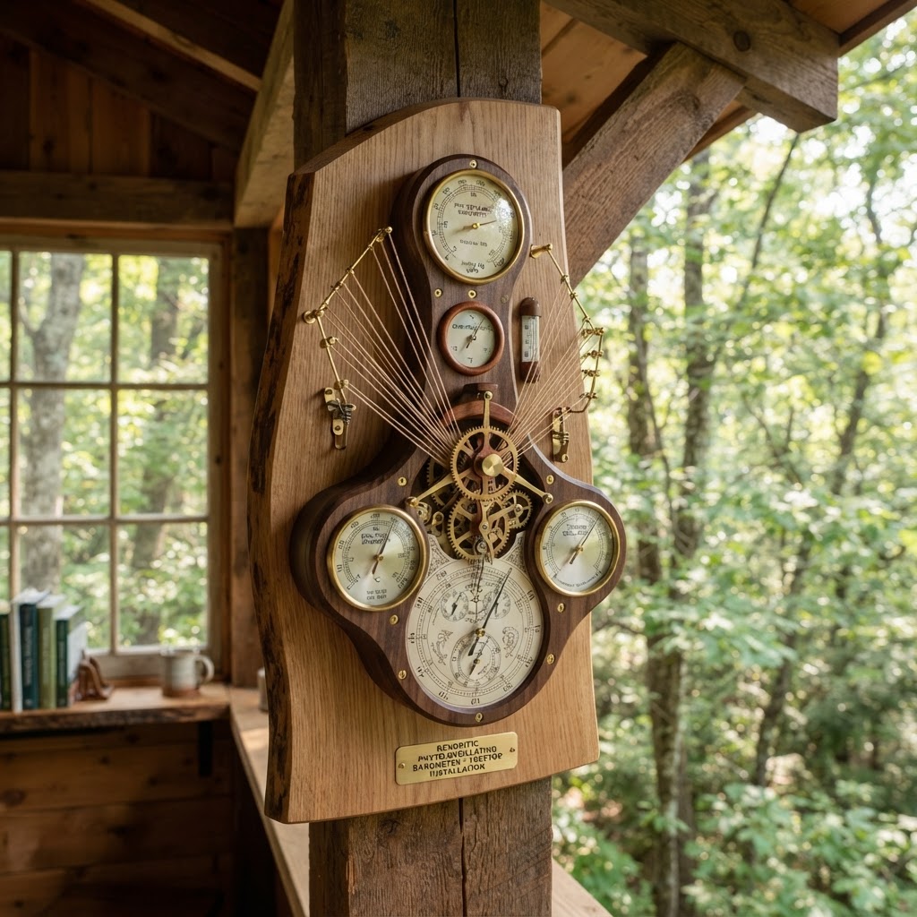 Bespoke Treetop Dendritic Phyto-Oscillating Dew-Point Barometer