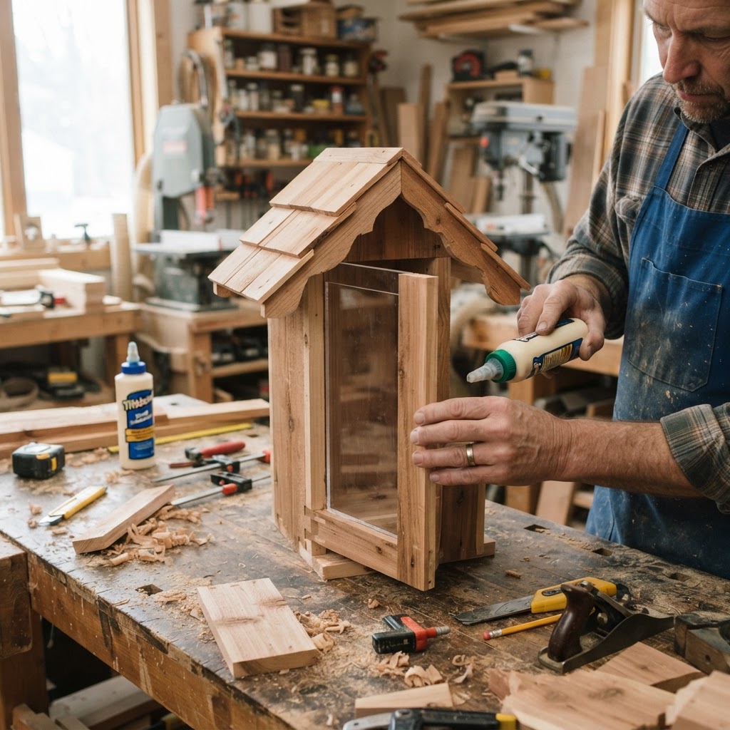 Cuckoo Clock Alpine Chalet Seed Dispenser — step 1