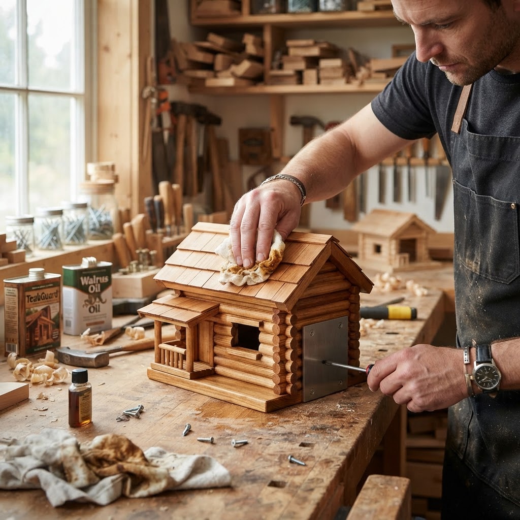 Scandinavian Hygge Log-Cabin Seed Hearth — step 4
