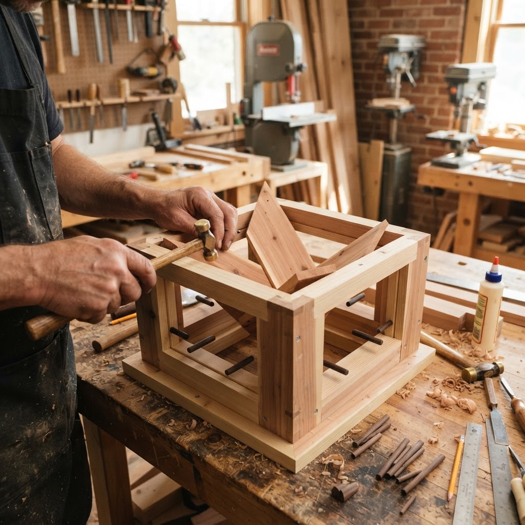 Weather-Vane Clock Tower Seed Cupola — step 3