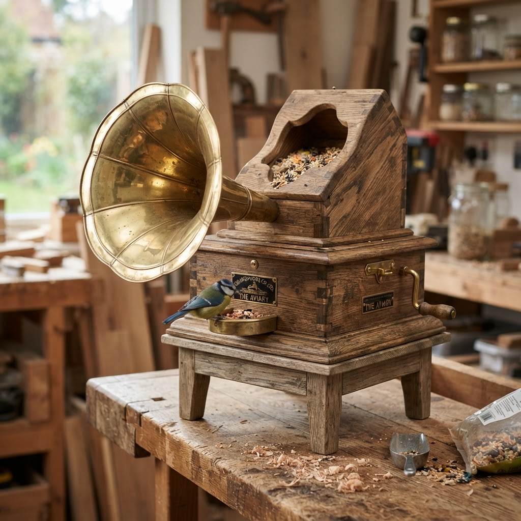 Vintage Phonograph Horn Seed Gramophone