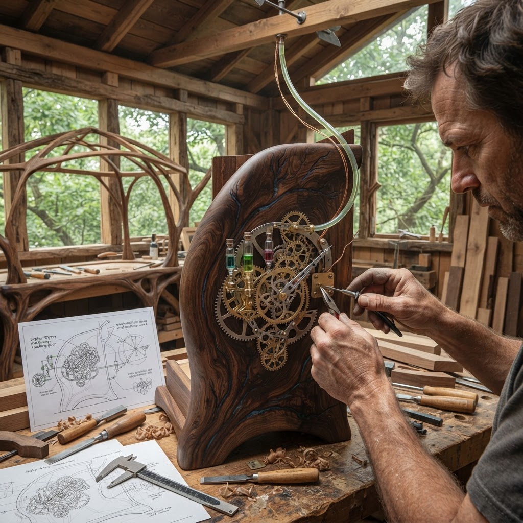 Bespoke Treetop Dendritic Mycelium-Infused Phyto-Spectral Sap-Flow Canopy Zephyr-Orrery Writing Bureau — step 2