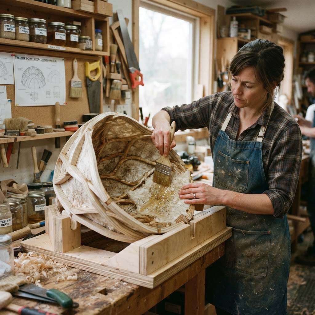 Bespoke Treetop Dendritic Mycelium-Infused Bird-Call Amplification Dome — step 4