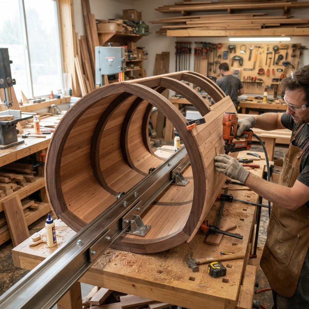 Kinetic Counter-Weighted Treetop Book-Nook Elevator — step 1
