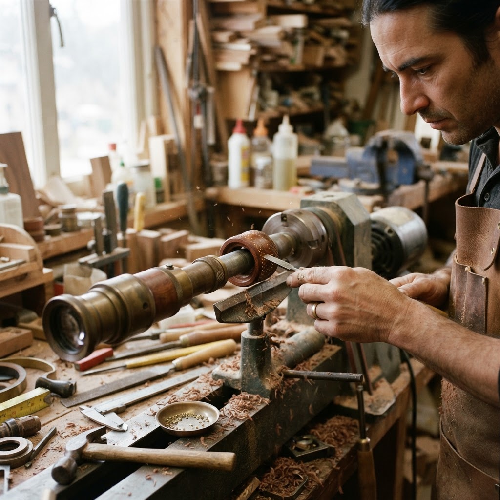Vintage Brass Steampunk Monocular Seed Telescope — step 3