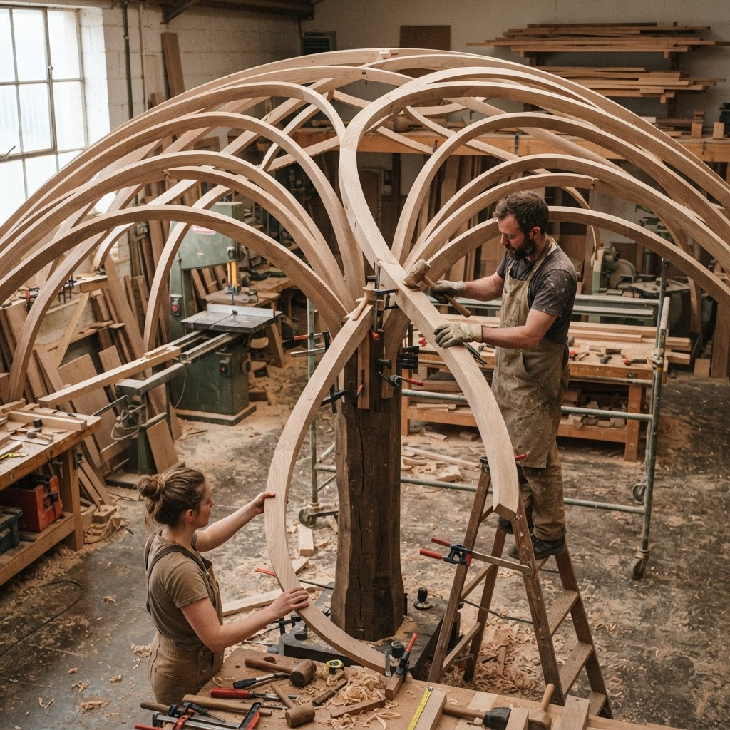 Bespoke Treetop Dendritic Mycelium-Infused Bird-Call Amplification Dome — step 1