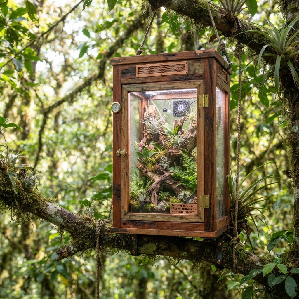 Ephemeral Epiphyte Botanical Treetop Terrarium
