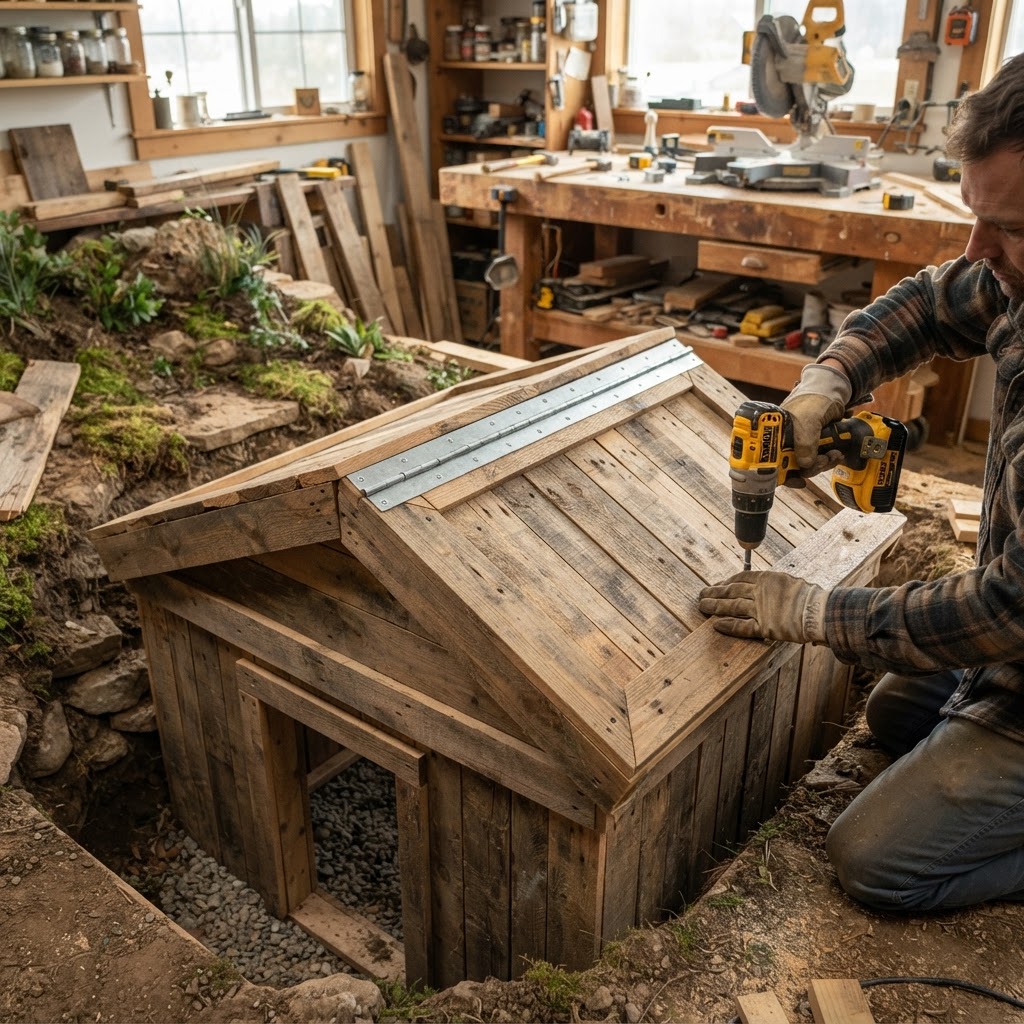Subterranean Root-Cellar Bird Bistro — step 2