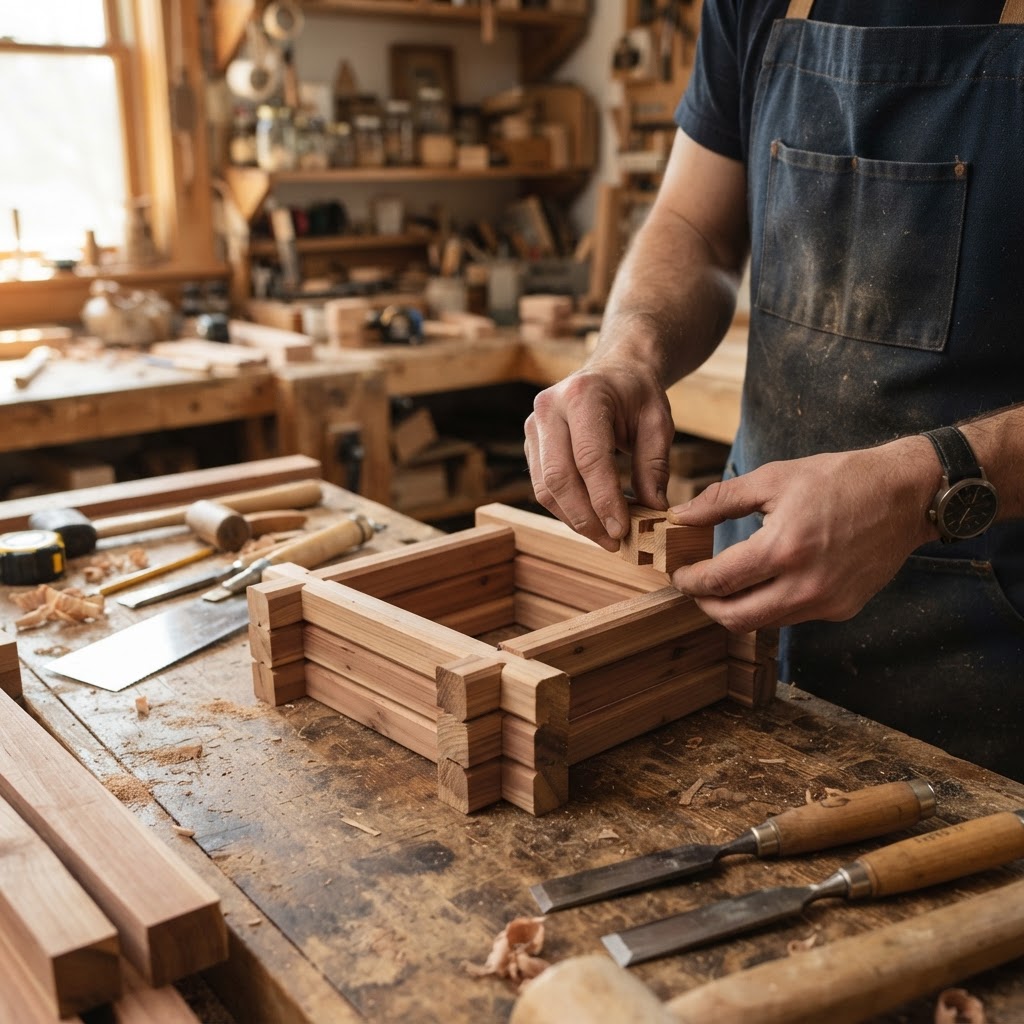 Scandinavian Hygge Log-Cabin Seed Hearth — step 1