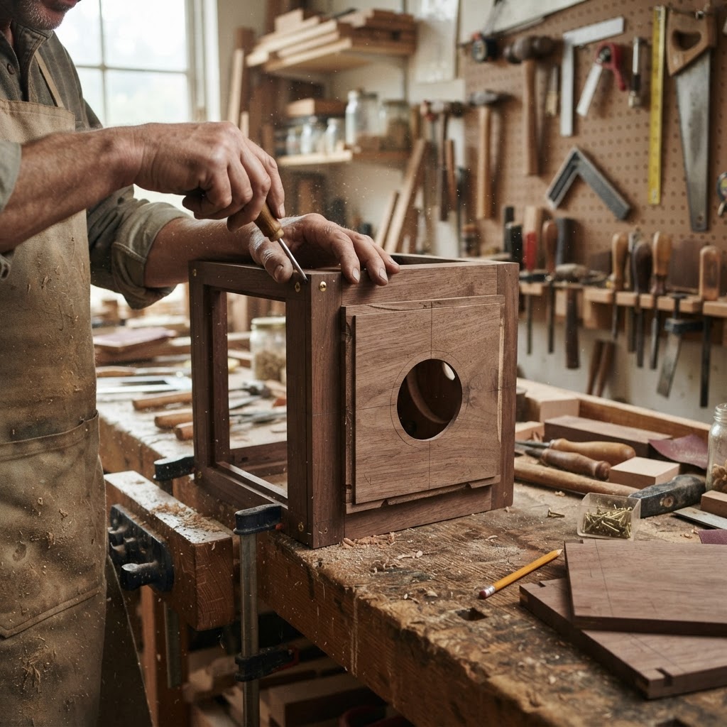 Vintage Accordion Camera Seed Studio — step 1