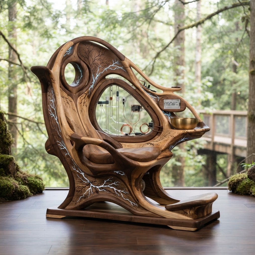 Bespoke Treetop Dendritic Mycelium-Infused Phyto-Vibratory Sap-Flow Canopy Resonance-Mapping Meditation Plinth