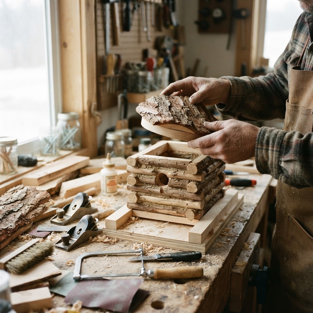 Navajo Hogan Inspired Bird Dwelling — step 3