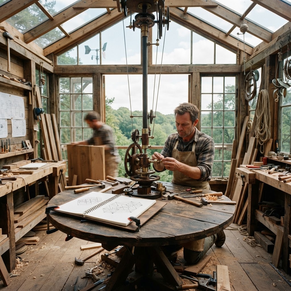 Bespoke Treetop Anemometer Kinetic Wind-Art Studio — step 3