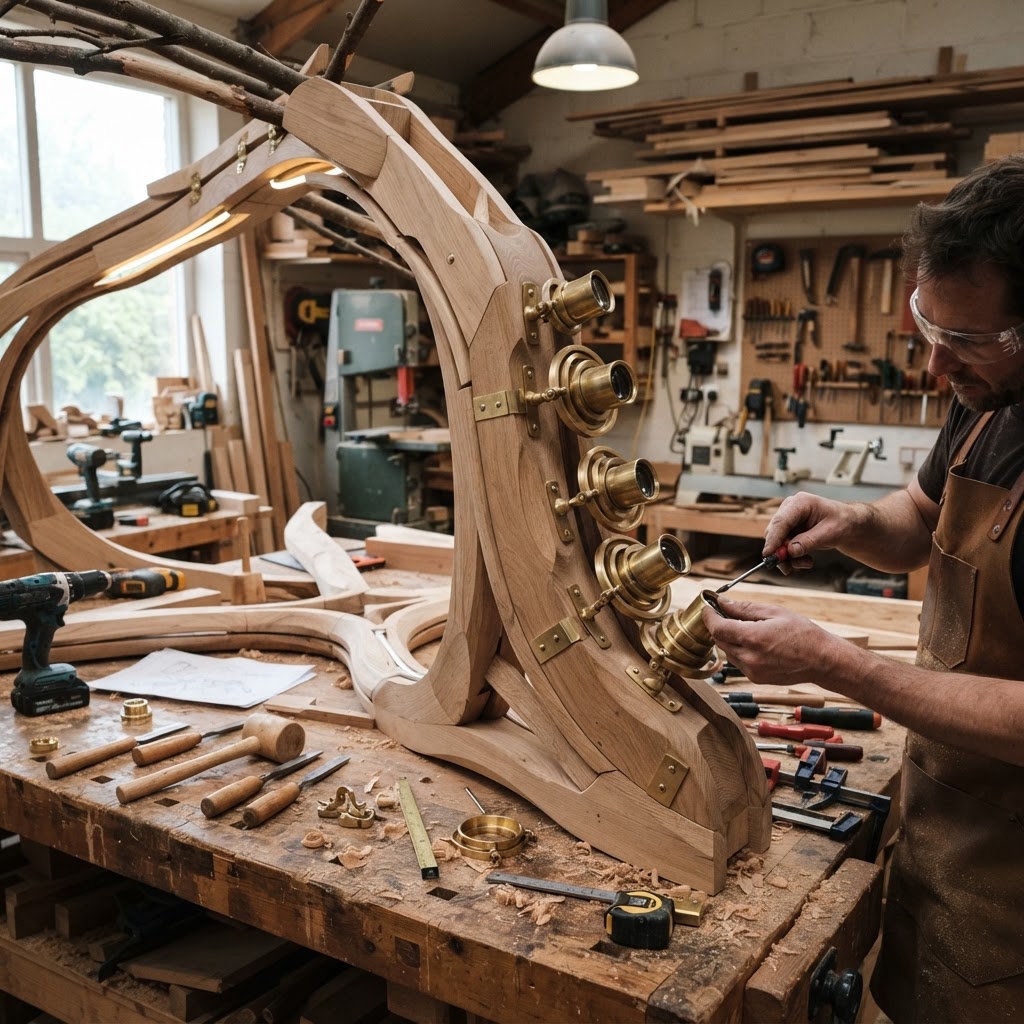 Bespoke Treetop Dendritic Mycelial Fungi Spore-Cloud Projection Nook — step 3
