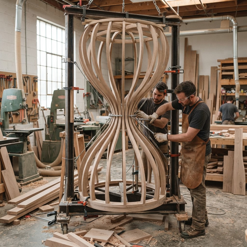 Suspended Hourglass Sand-Timer Observation Pod — step 1