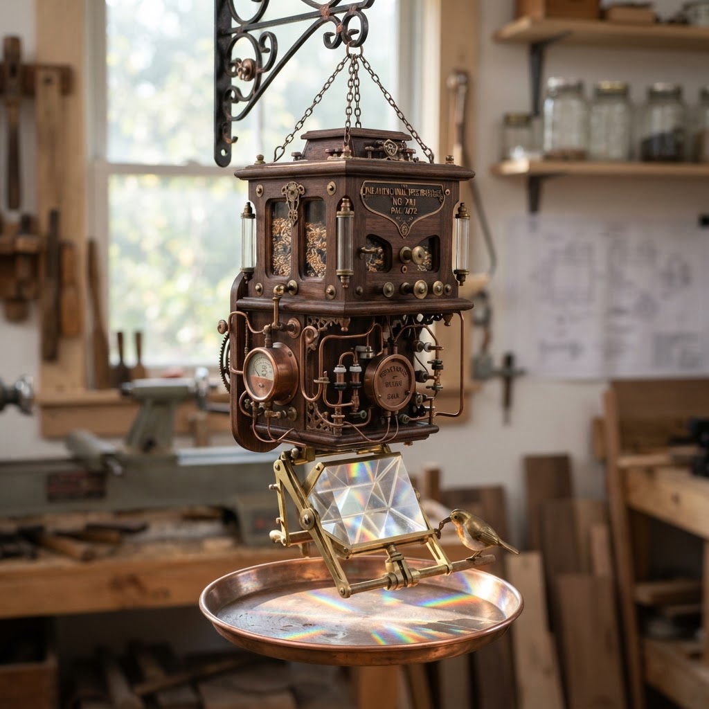 Vintage Patinated Copper Victorian Telegraphic Wheatstone-Bridge Seed Spectroscope