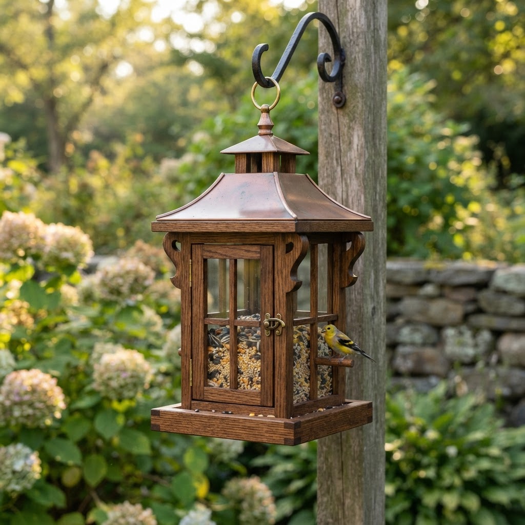Cottage Lantern Seed Lantern Feeder
