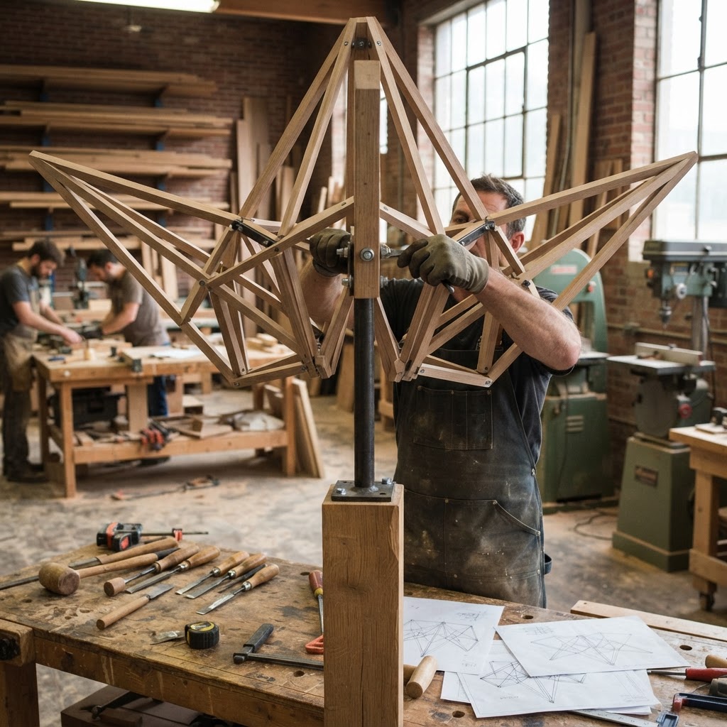 Floating Origami Crane Seed Pavilion — step 2