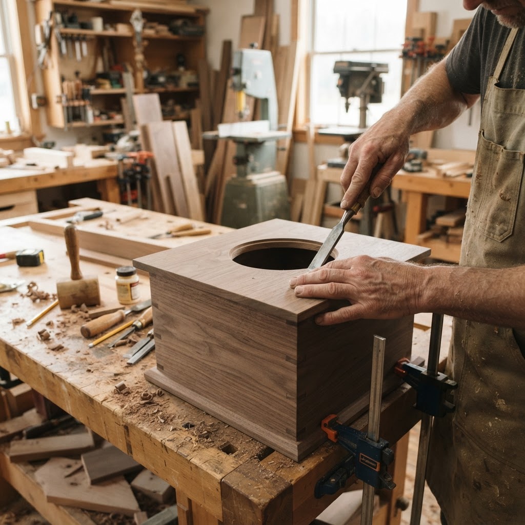 Vintage Phonograph Horn Seed Projector — step 1