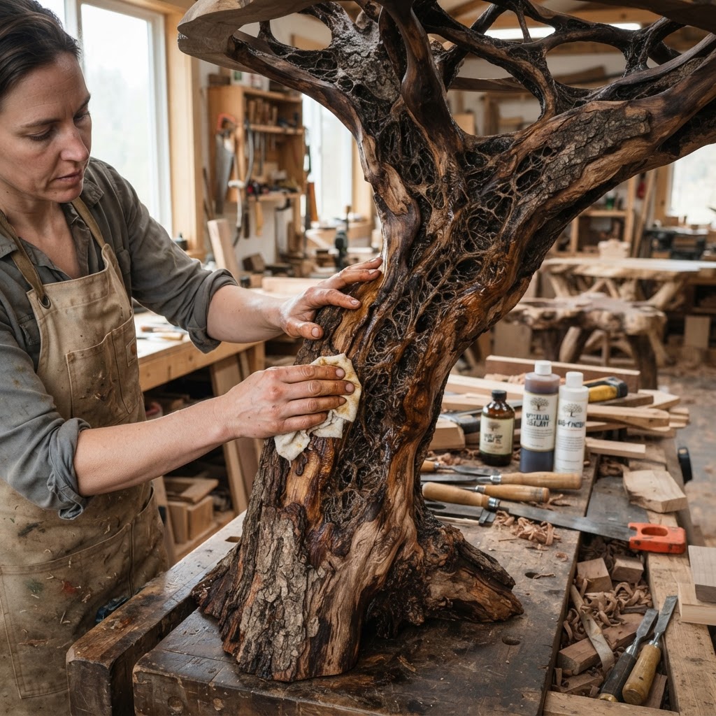 Bespoke Treetop Dendritic Mycelium-Infused Phyto-Thermal Sap-Flow Canopy Radiometric Time-Capsule Trunk — step 4