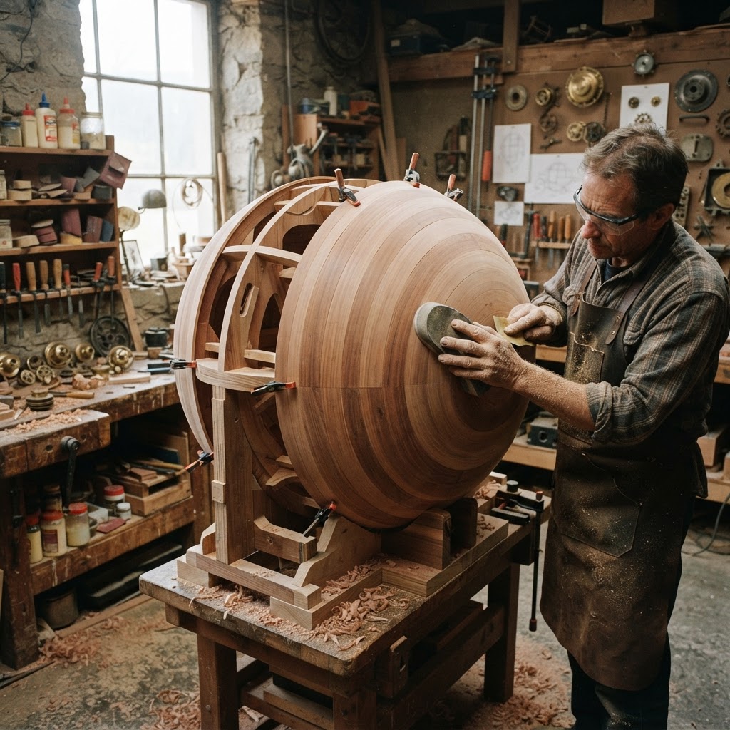 Vintage Steampunk Submersible Bathysphere Seed Vessel — step 1