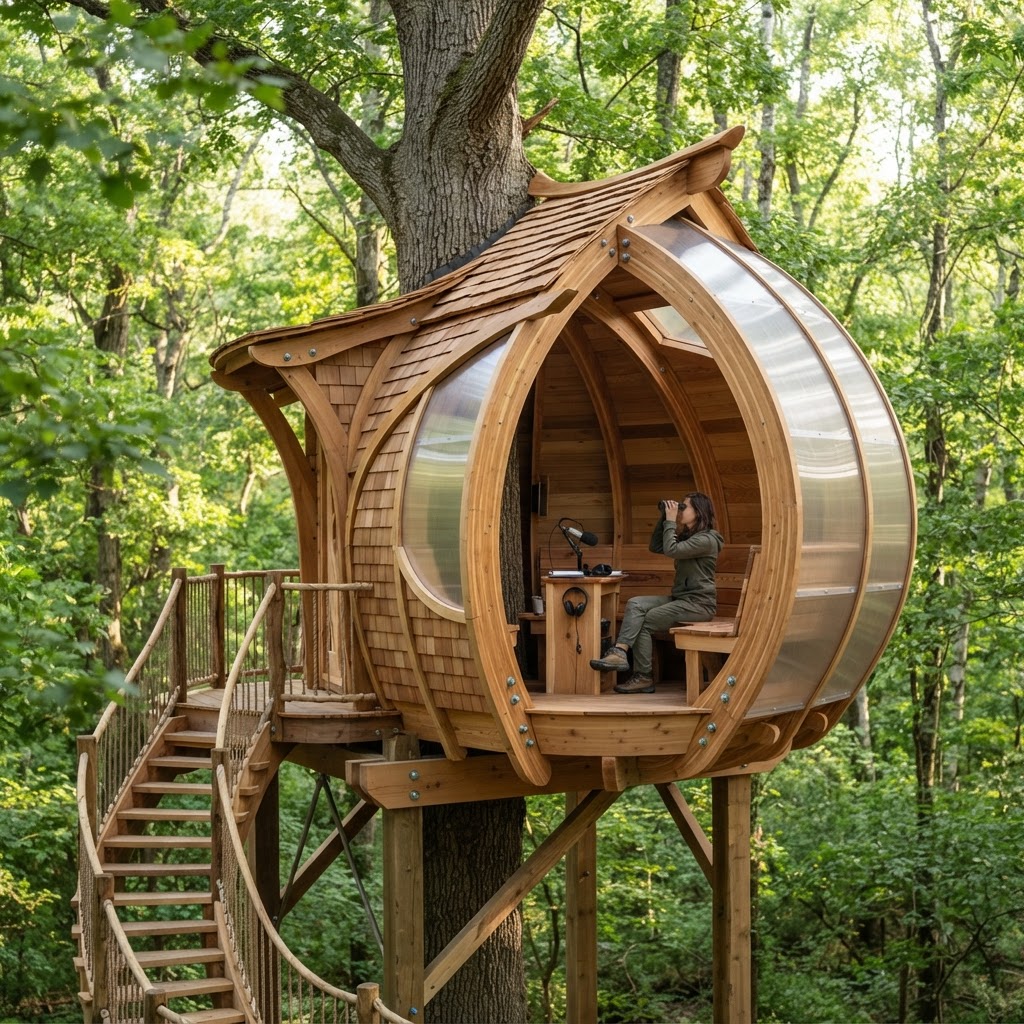 Bespoke Treetop Bio-Acoustic Birdsong Symphony Hub