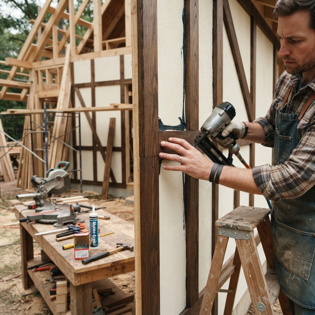 Tudor-Style Half-Timbered Cottage Seed Manor — step 2