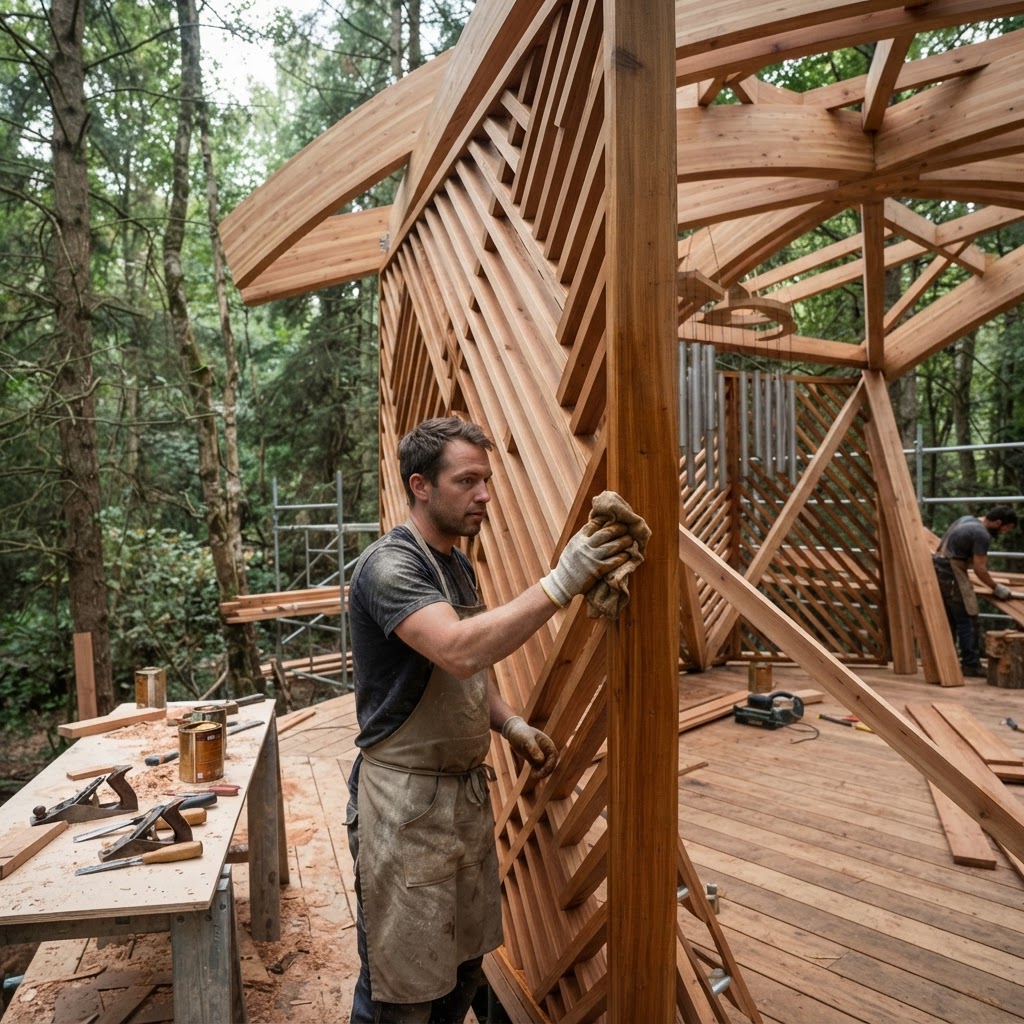 Bespoke Treetop Lithophone Resonance Pavilion — step 4