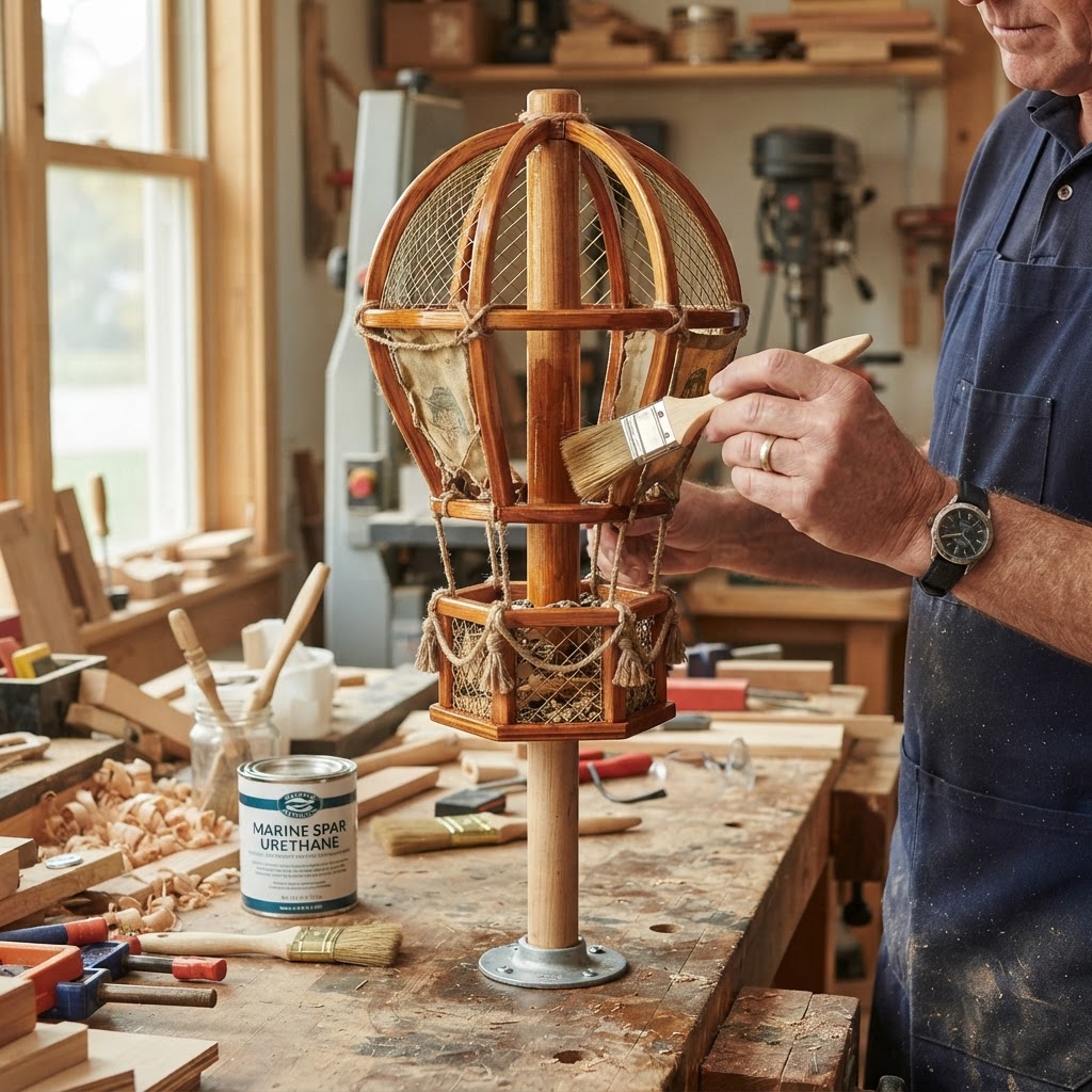 Vintage Hot Air Balloon Seed Basket — step 4