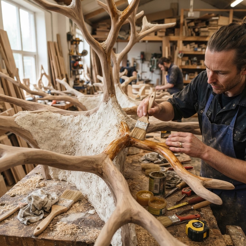 Bespoke Treetop Dendritic Mycelial Phonic Whispering Gallery — step 4