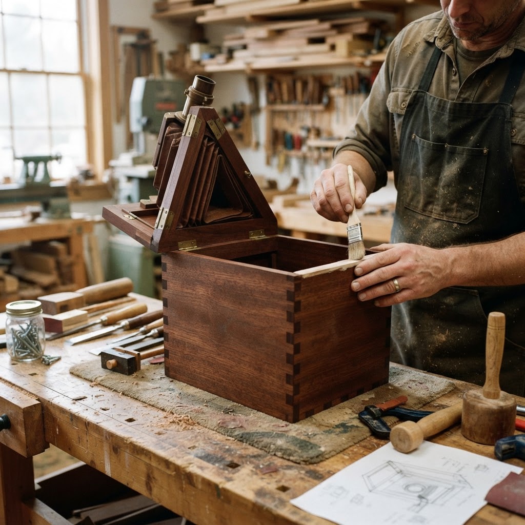 Vintage Patinated Copper Victorian Camera Obscura Seed Reflector — step 1