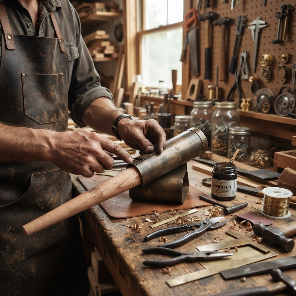 Vintage Brass Steampunk Monocular Seed Telescope — step 1