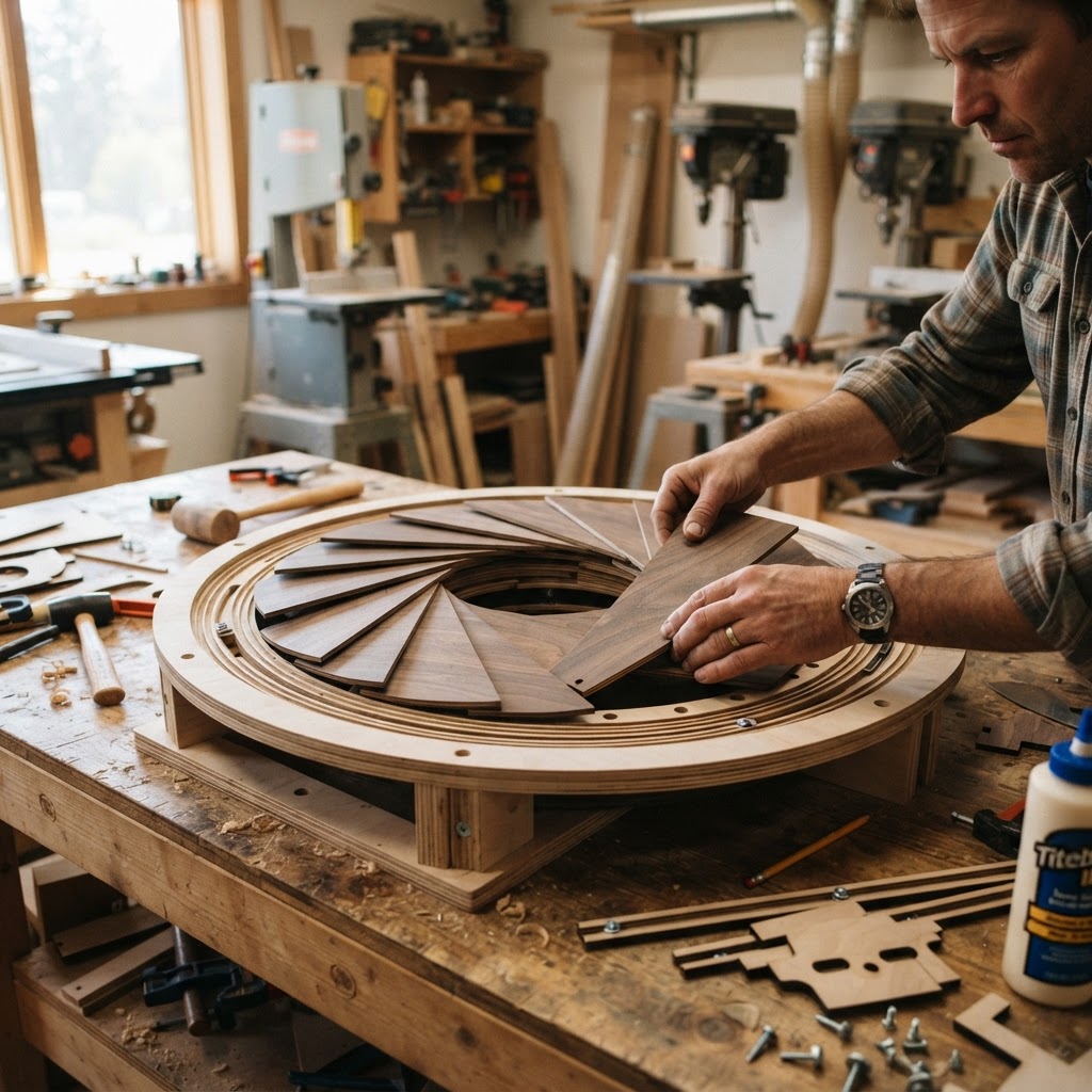 Telescoping Iris-Aperture Treetop Stargazing Deck — step 2