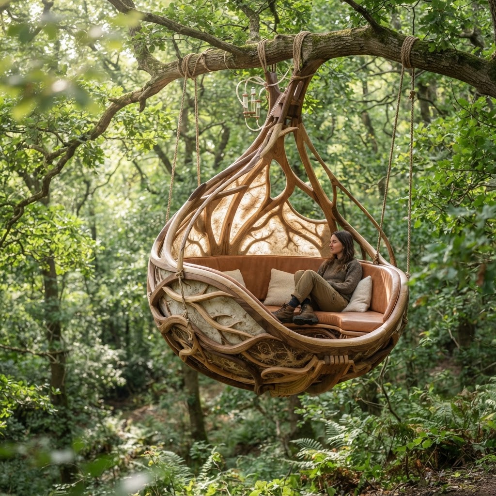 Bespoke Treetop Dendritic Mycelium-Infused Phyto-Baric Sap-Flow Canopy Levitation Nest