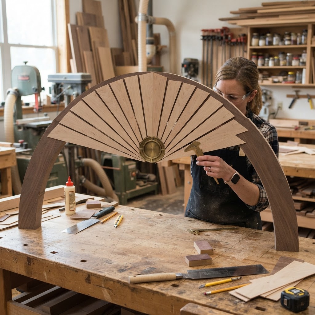 Art Deco Sunburst Archway Seed Arcade — step 2
