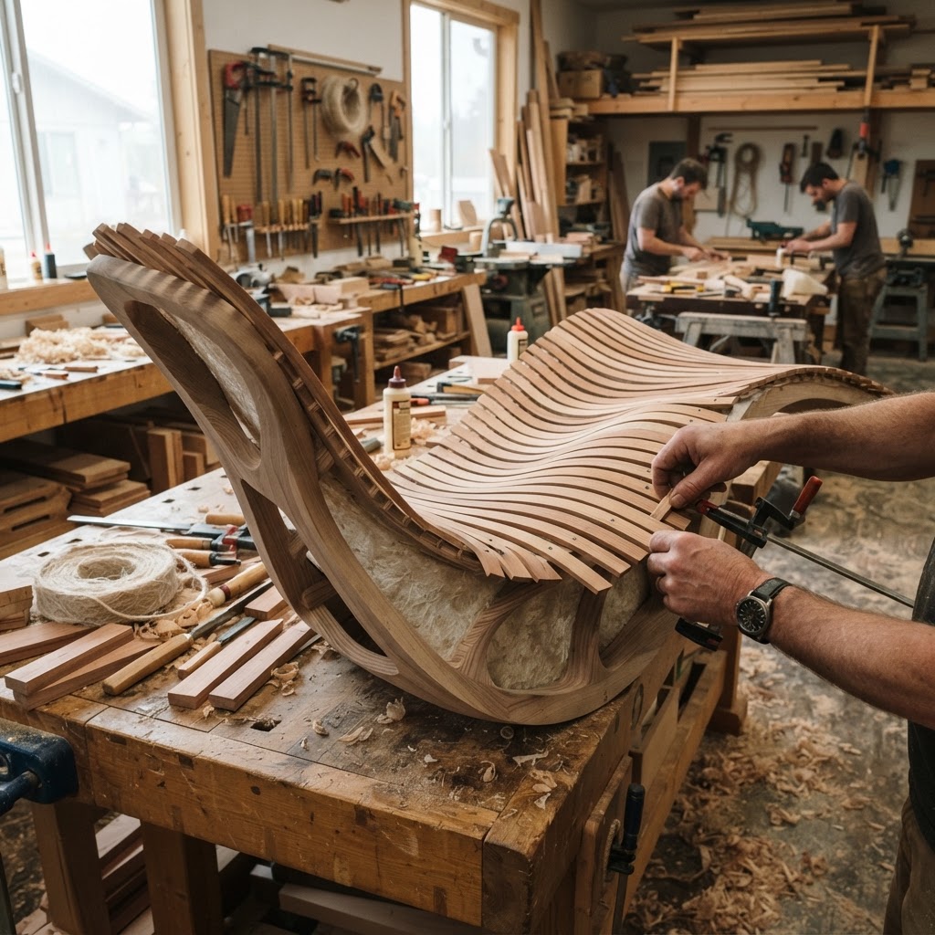 Bespoke Treetop Dendritic Mycelium-Infused Phyto-Gravitational Sap-Flow Canopy Acoustic Lounger — step 2