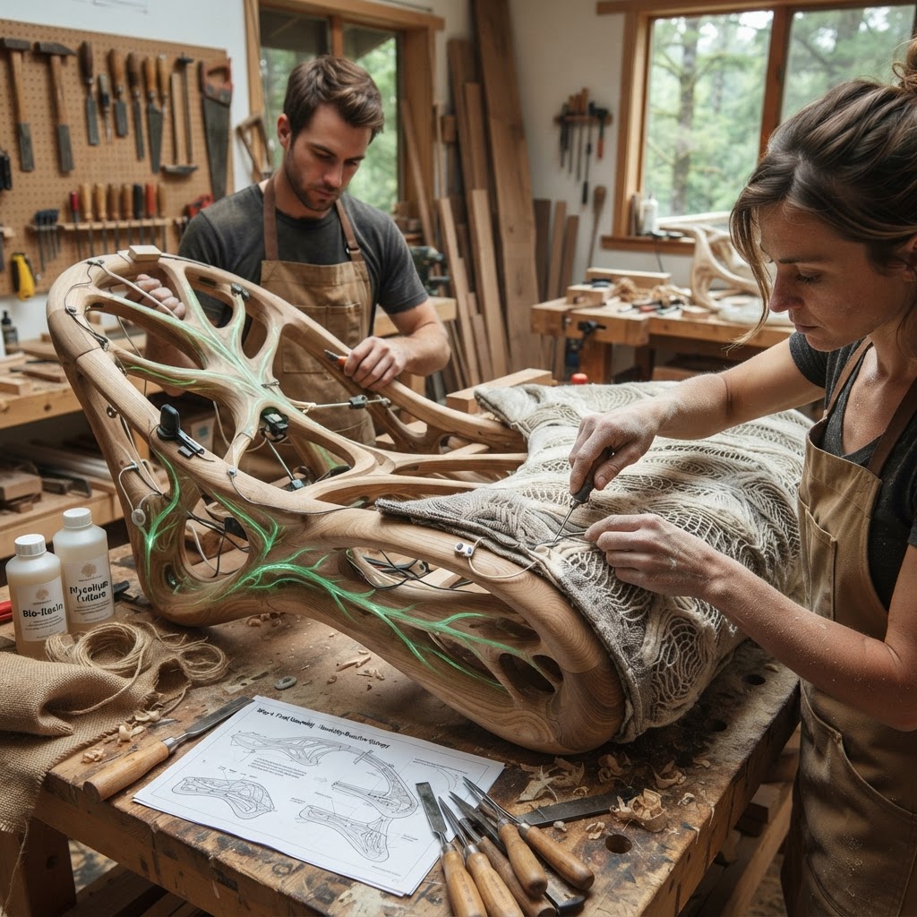 Bespoke Treetop Dendritic Mycelium-Infused Phyto-Fluorescent Sap-Flow Canopy Humidity-Regulating Daybed — step 4