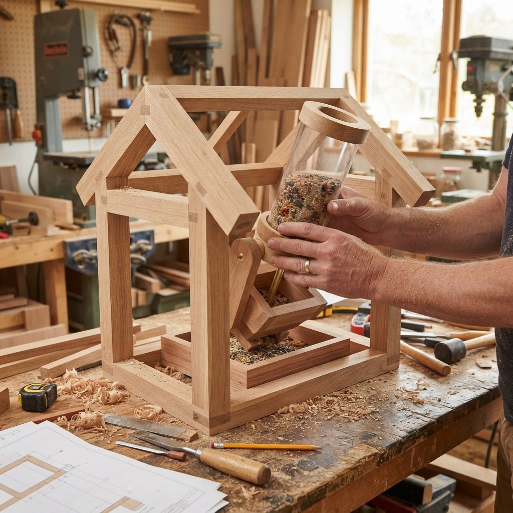 The "Aviary Observatory" Timber Frame Bird Feeder — step 2
