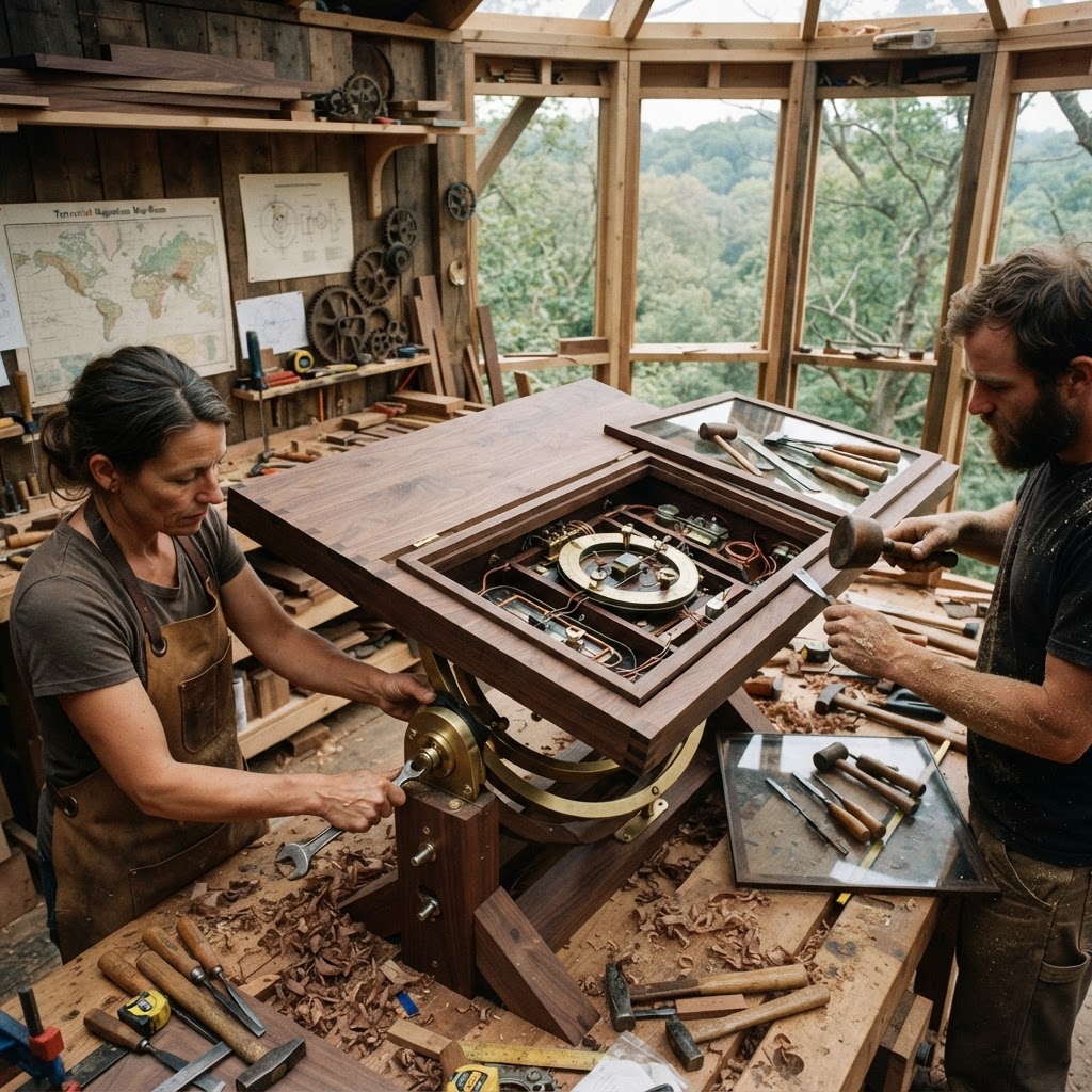 Bespoke Treetop Terrestrial Magnetism Navigation Map-Room — step 2