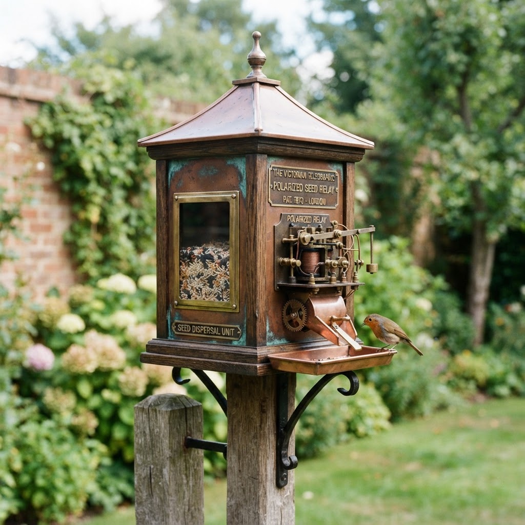 Vintage Patinated Copper Victorian Telegraphic Polarized Seed Relay